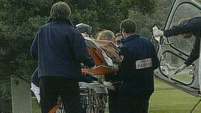 Ambulance crews on the deadly day in 1996.
