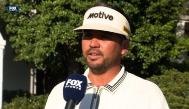 Aussie Jason Day in the hunt for first green jacket, post-round interview