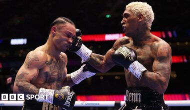 Regis Prograis is punched hard by Conor Benn