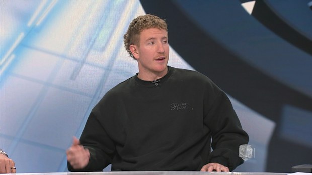 Collingwood forward Beau McCreery on the Sunday Footy Show.