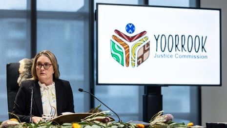  ‘Bloody stains of colonisation’: Victorian premier speaks at truth-telling hearing – video