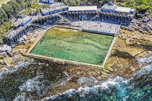 Heritage-listed rock pool Wylie’s Baths, Coogee.