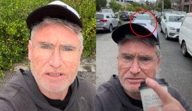 ‘How long before I call the cops?’: Comedian Dave Hughes lashes out at neighbour for unbelievable parking act on ‘dead-end street’
