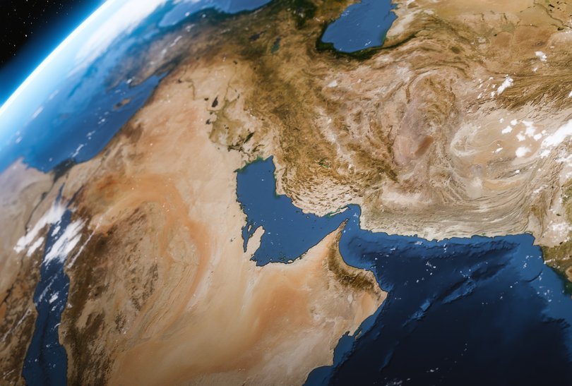 The Strait of Hormuz.