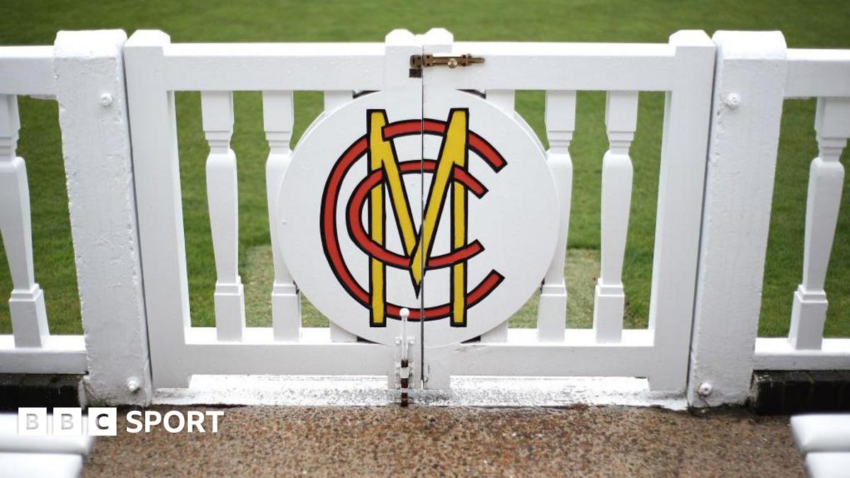A gate at Lord's displaying the MCC logo