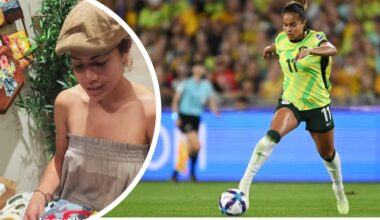 Mary Fowler: Matildas star unveils hidden creative talent as painter of handbags