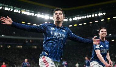 Arsenal beat Sporting Lisbon in extra time, Bayern Munich win away at Real Madrid, goals, video, highlights