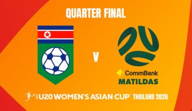 How to Watch Australia vs DPR Korea In U20WAC Quarter Finals On 10