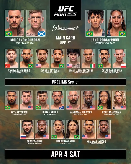 UFC Fight Night 272 Lineup