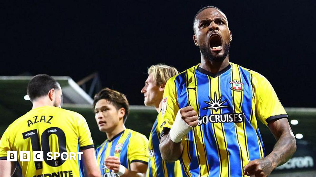 Southampton midfielder Flynn Downes celebrates