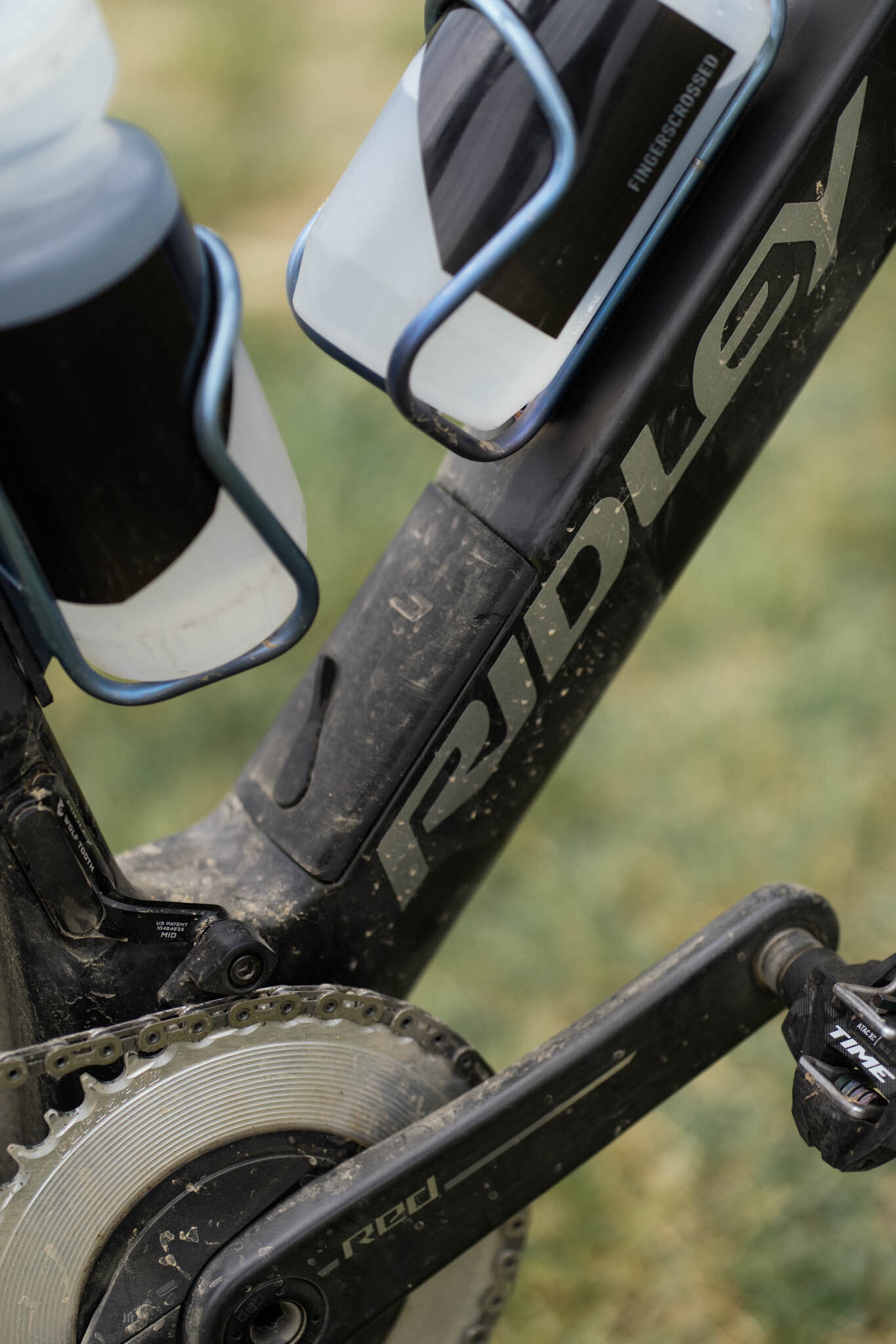 A matte black prototype aero Ridley gravel bike from the Traka 2026