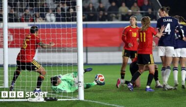 Watch: Superb MacIver save keeps Scotland level with Belgium in World Cup qualifying tie - BBC