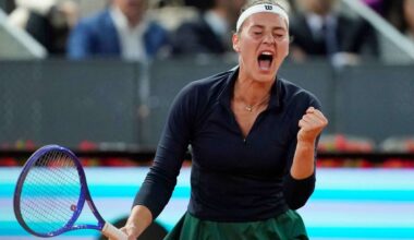 Kostyuk sees off Noskova to continue fine run of form and make Madrid Open semis