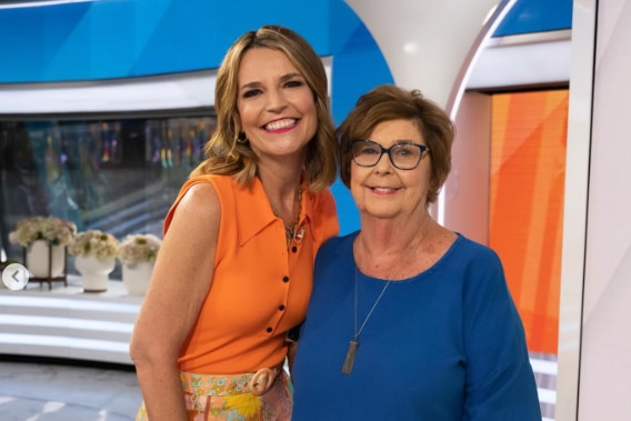 Savannah Guthrie (left) with her mum (right).