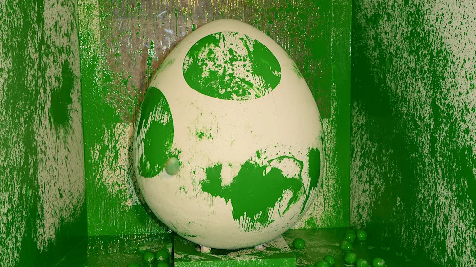 A general view of atmosphere during Yoshi's Celebrity Egg Decorating Egg-sperience on March 9, 2014 in Los Angeles, California. 