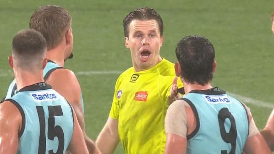AFL umpire Nick Foot reveals what he heard as AFL sends Zak Butters to the tribunal
