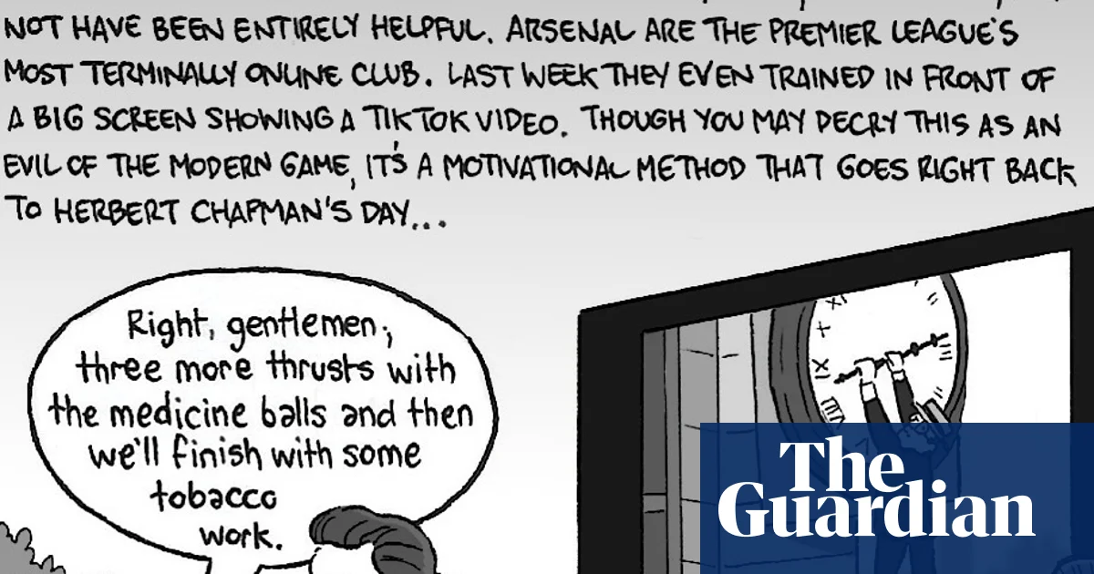 David Squires on … the TikTok of the clock as Arsenal’s title charge falters - The Guardian