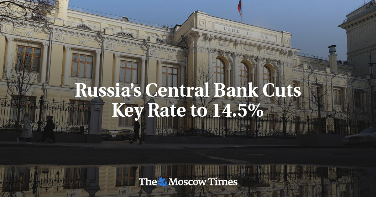 Russia’s Central Bank Cuts Key Rate to 14.5%