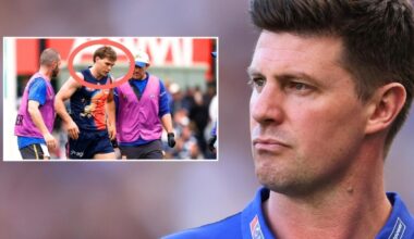 West Coast Eagles suffer huge injury blow as Andrew McQualter’s AFL side lose Deven Robertson to ACL