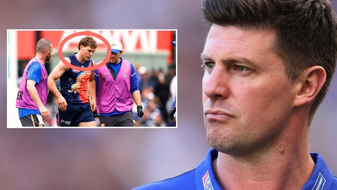 West Coast Eagles suffer huge injury blow as Andrew McQualter’s AFL side lose Deven Robertson to ACL