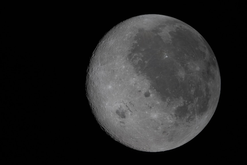 AN image of the Moon, as seen from space.