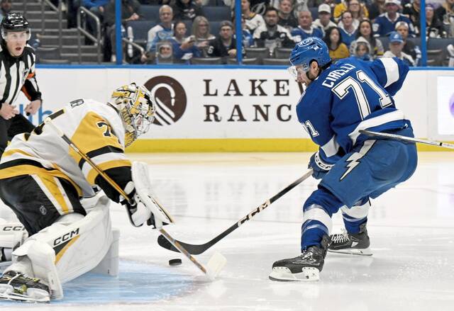 Penguins, goaltender Stuart Skinner struck down by Lightning