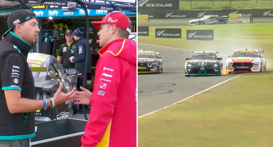 Chaz Mostert and Brodie Kostecki in Christchurch.