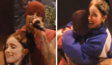 Justin Bieber invited Billie Eilish on stage at Coachella and she completely lost it