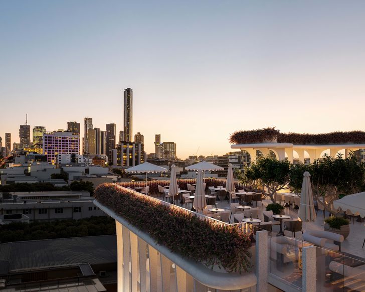 The scheme includes a rooftop restaurant, bar and landscaped garden terrace with panoramic views.