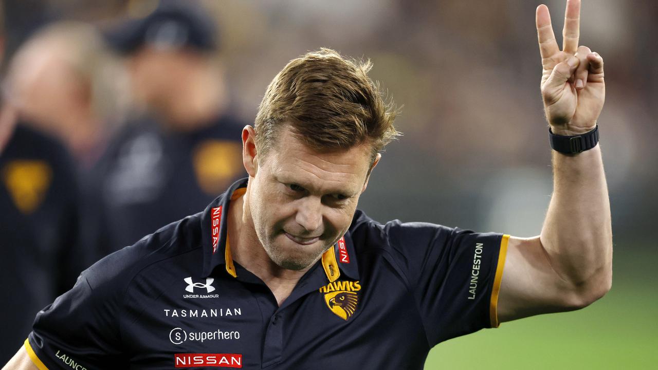 ‘Didn’t win, but definitely didn’t lose’; Magpie McRae embraces glass half-full approach but the Hawks aren’t so sure