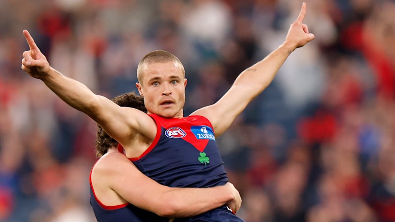 Max Gawn tackle seals two-point win in Lachie Neale's 300th