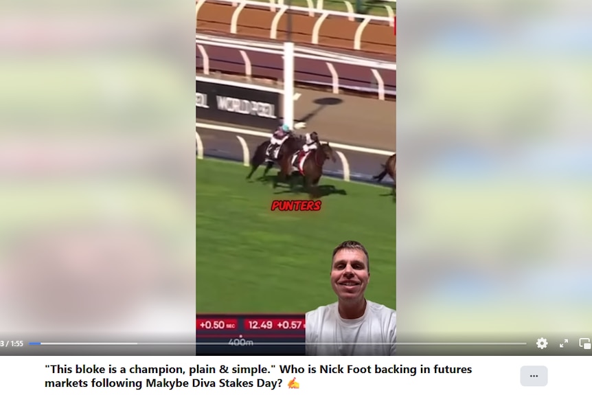 Nick Foot in a racing analysis video he did for racing.com in 2024.