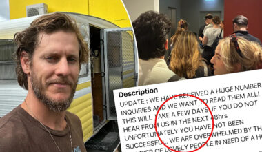 Man living in caravan sounds alarm on 'urgent' rental crisis as Aussies flee cities