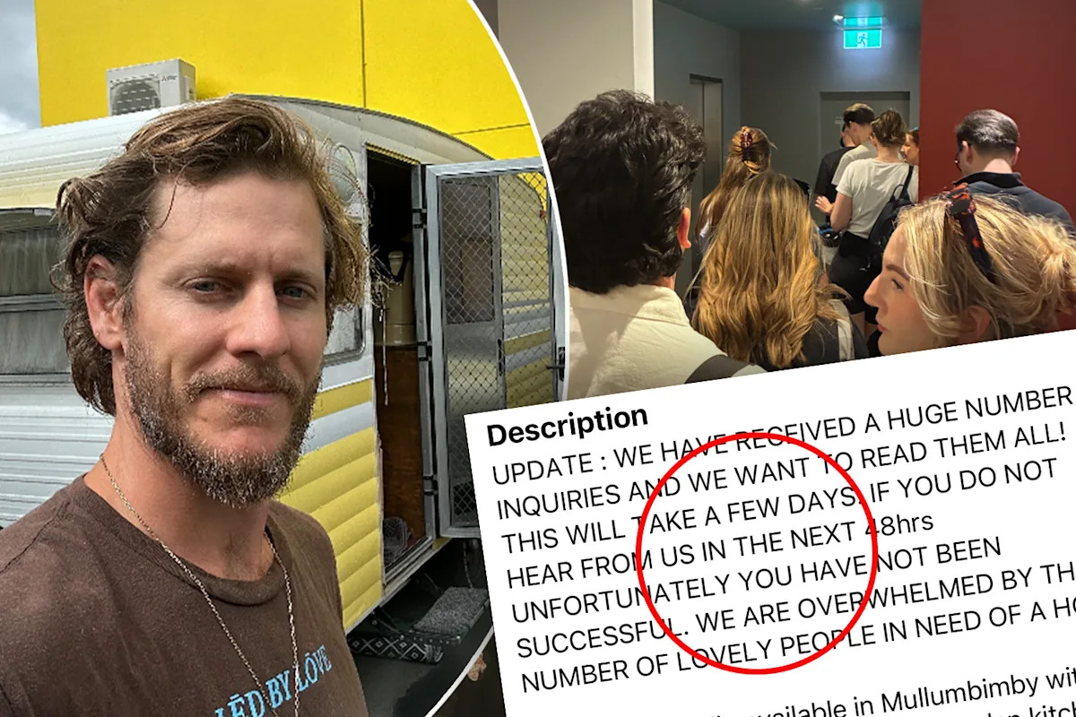 Man living in caravan sounds alarm on 'urgent' rental crisis as Aussies flee cities