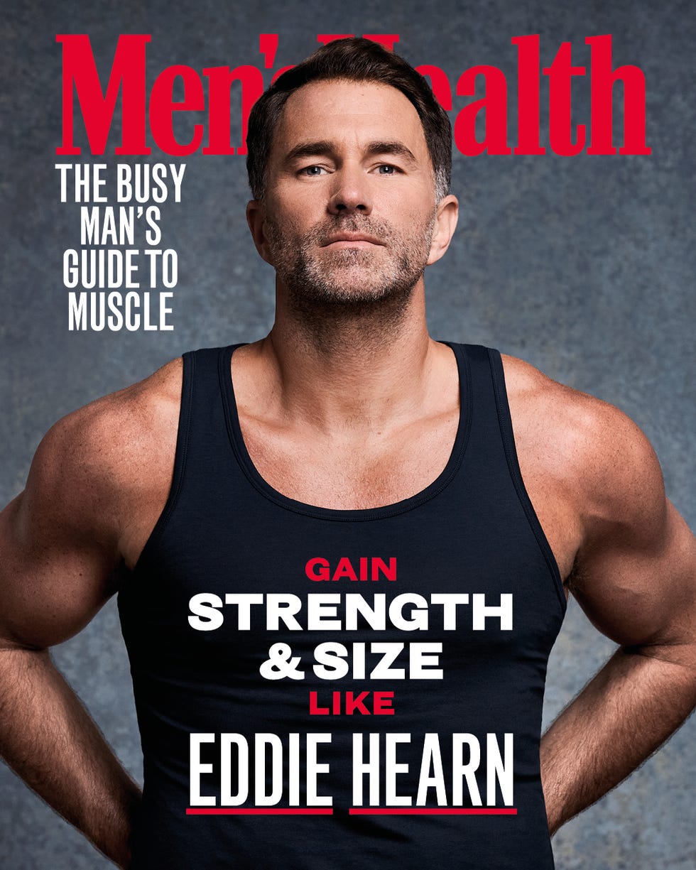 magazine cover featuring a muscular man promoting fitness advice