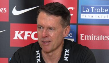 Craig McRae post-match press conference, Collingwood Magpies loss to Fremantle Dockers, video, Gather Round, Angus Anderson, Jordan De Goey injury latest, concussion, latest news