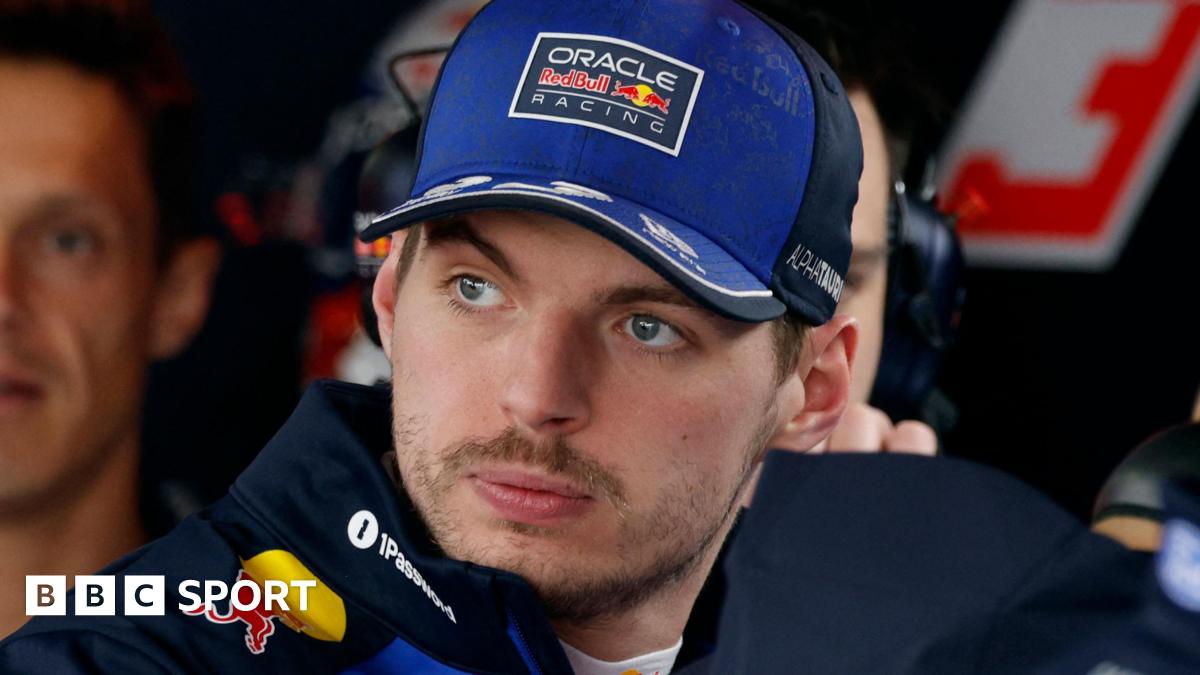 Max Verstappen pictured in the Red Bull garage at the 2026 Japanese Grand Prix