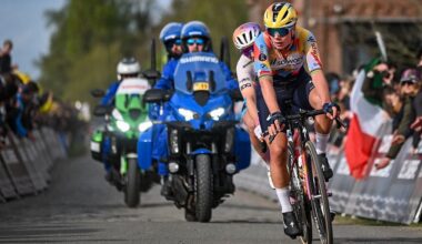 Belgian Lotte Kopecky of SD Worx-Protime pictured in action during the women's Paris-Roubaix cycling race