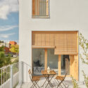 © Adrià Goula 24 Affordable Housing Units in Igualada / 4RQ arquitectura + MBM Arquitectes - Interior Photography, Wood, Balcony