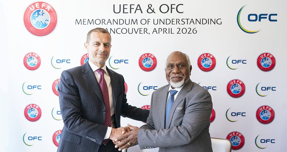 Oceania and UEFA sign five-year agreement to boost football development