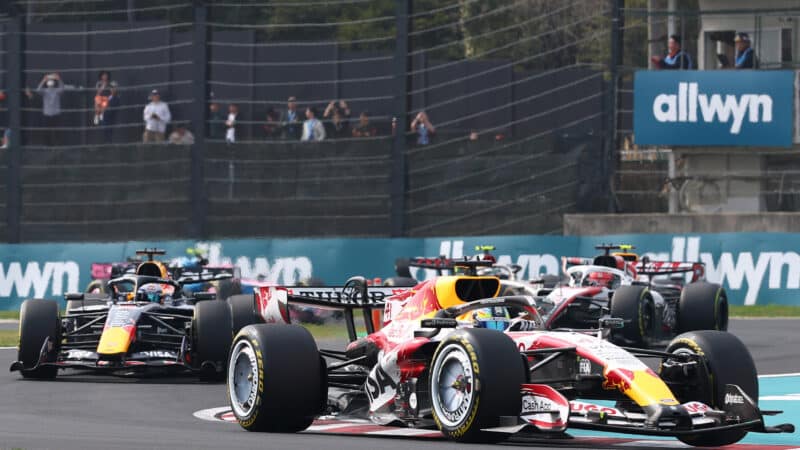 Arvid Lindblad leads Max Verstappen in the 2026 F1 Japanese Grand Prix
