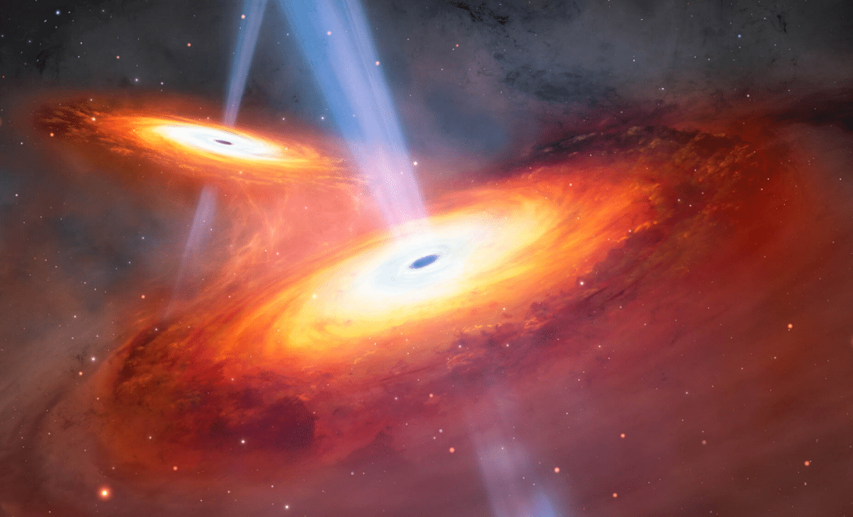 Astronomers Capture Rare Quasar Pair Colliding Just 1 Billion Years After Big Bang