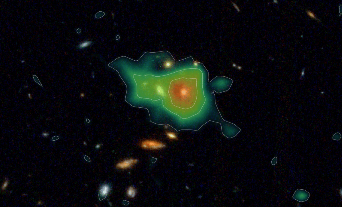 Astronomers Find 33,000 Giant Hydrogen Halos Around Galaxies 11 Billion Years Ago