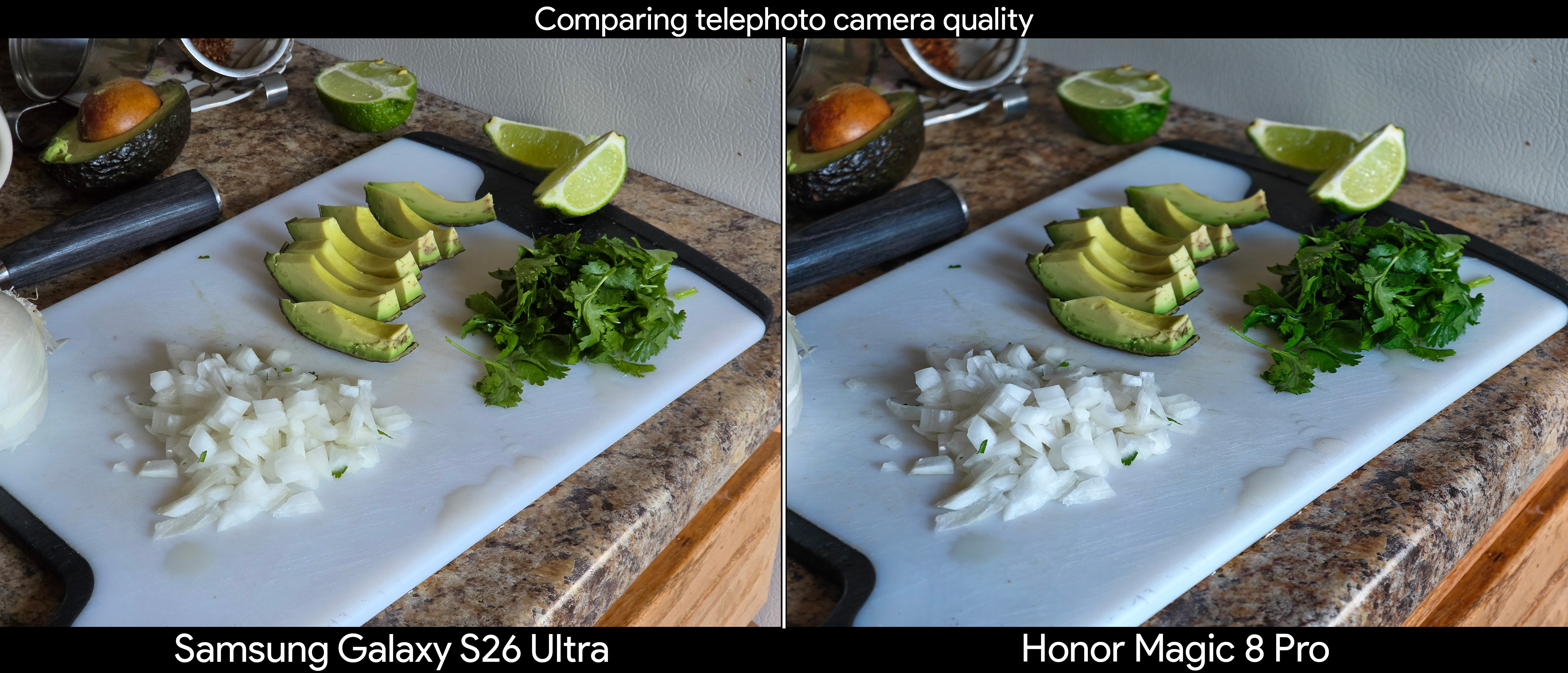 Comparing telephoto bokeh and image quality between a Samsung Galaxy S26 Ultra and an Honor Magic 8 Pro