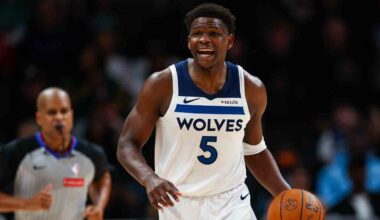 Timberwolves' Edwards out vs. Pistons, ineligible for end-of-season awards