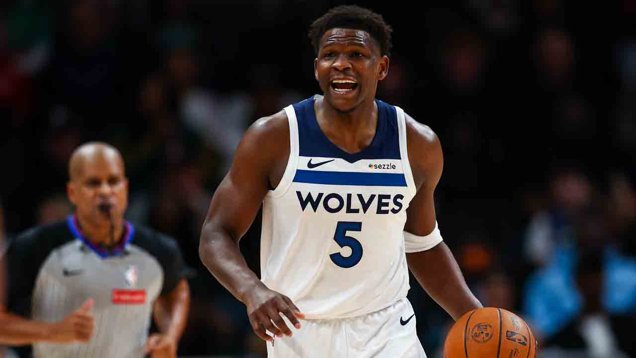 Timberwolves' Edwards out vs. Pistons, ineligible for end-of-season awards