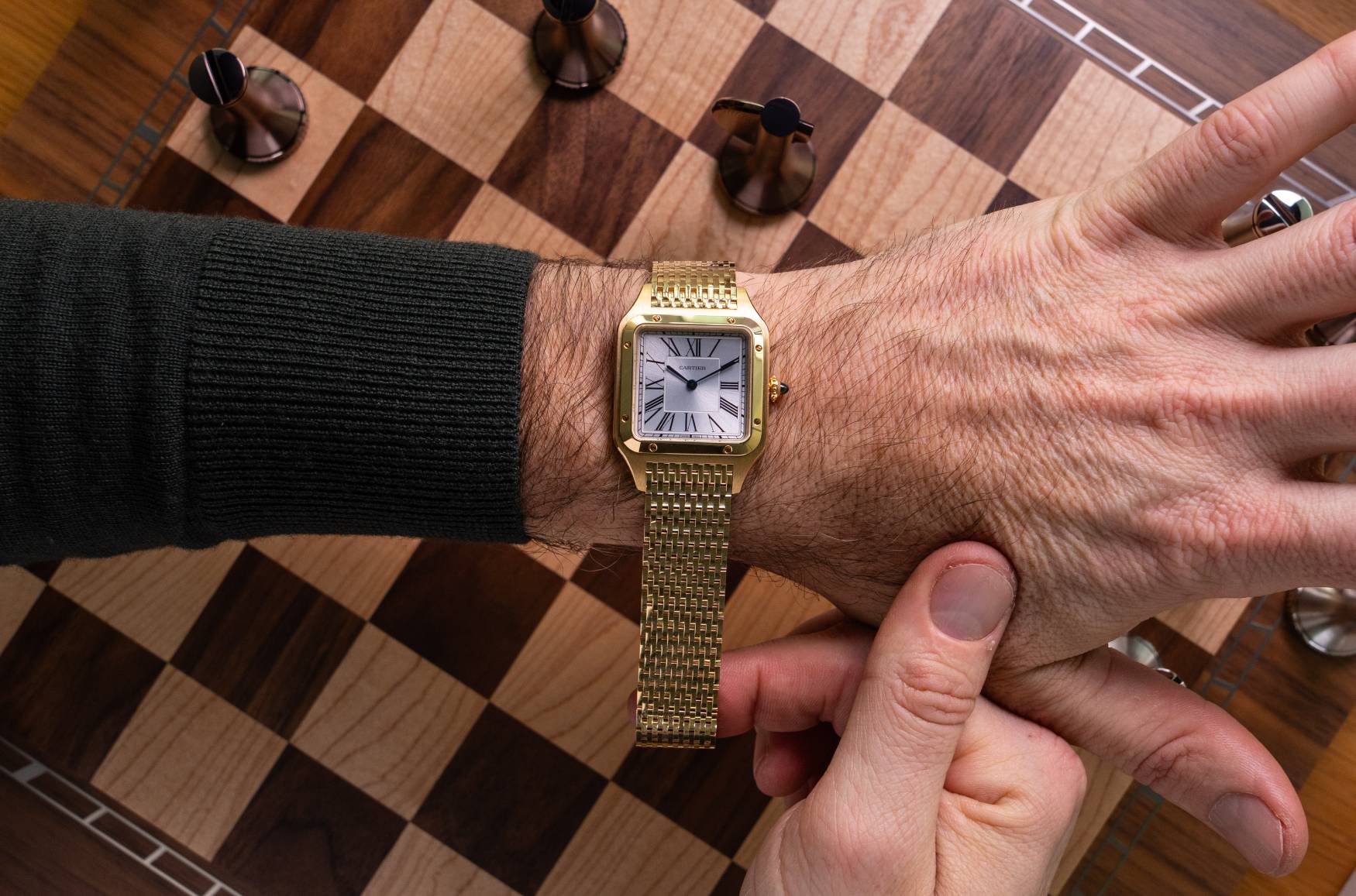 Cartier Santos Dumont yellow gold bracelet