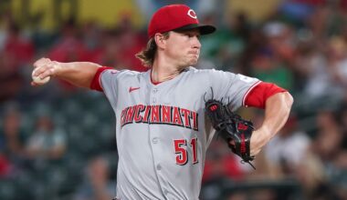 Cincinnati Reds pitcher Brady Singer throws to the Athletics during the first inning of a baseball game Friday, Sept. 12, 2025, in West Sacramento, Calif. (AP Photo/Sara Nevis)