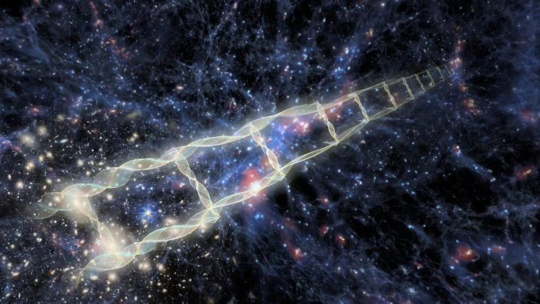 Cosmic Distance Ladder Artist’s Interpretation