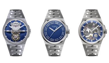 Cool blues and feather light, Czapek & Cie releases three new Antartique models in full titanium and blue dials